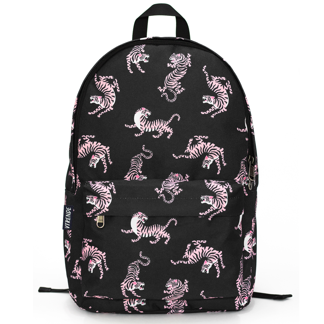 Городской рюкзак VTRENDE print Тигры розовые, черный - фото